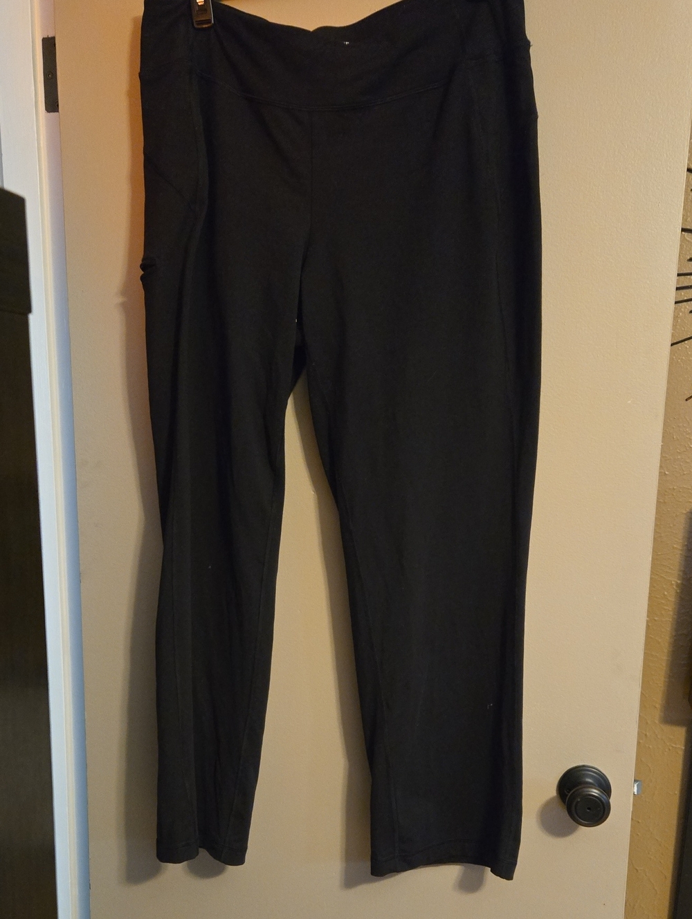 Duluth Trading Co Black Straight-Leg Women's Noga Pants 1X x 31